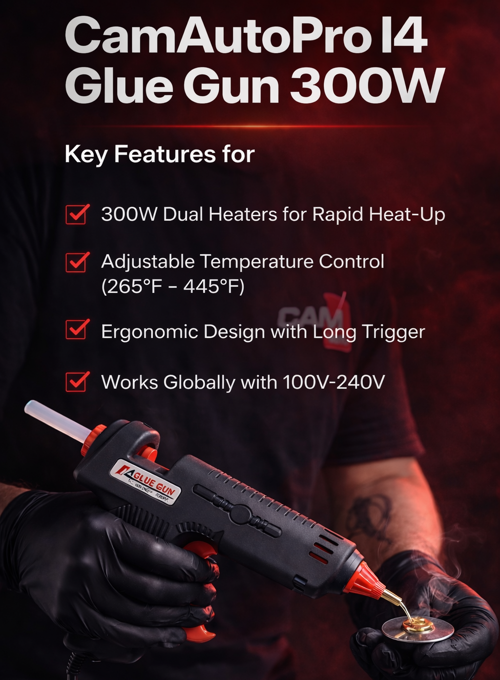Glue Gun 300W I4 — Professional GPR & PDR Glue Gun